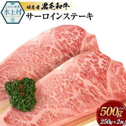 球磨産黒毛和牛 サーロインステーキ 合計500g (250g×2枚) 黒毛和牛 和牛 サーロイン 肉 ステーキ 牛肉 お肉 国産 熊本県産 冷凍 送料無料