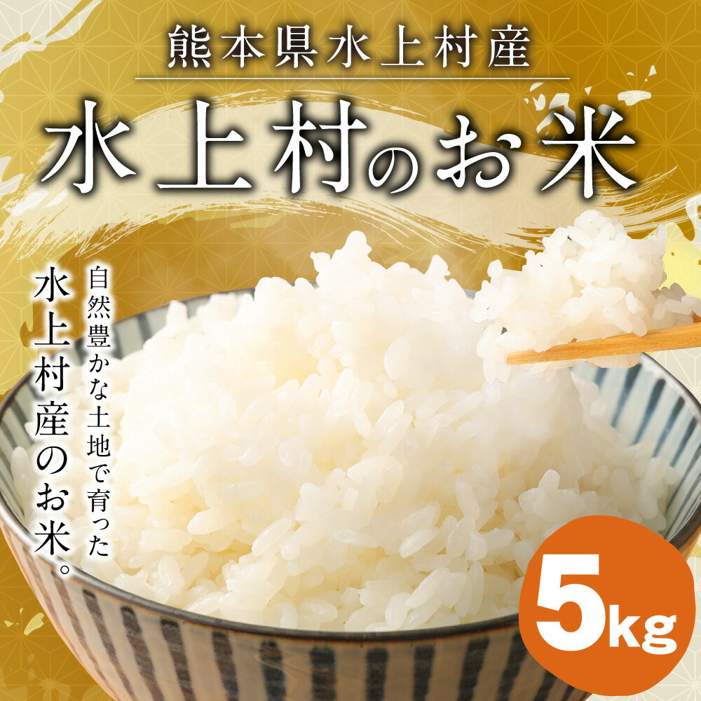 【ふるさと納税】水上村のお米 5kg ヒノヒカリ お米 令和5年産 精米 白米 熊本県産 九州産 国産 送料無料