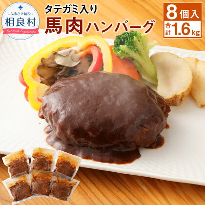 タテガミ入り 馬肉ハンバーグ デミソース 8個セット 200g×8個 合計1.6kg 馬肉 ハンバーグ たてがみ コウネ 惣菜 デミグラスソース 温めるだけ おかず 冷凍 送料無料