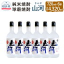 【ふるさと納税】山河 25度 720ml×6 瓶 合計4320ml 米焼酎 球磨焼酎 セット 焼酎 お酒 アルコール 福田酒造 送料無料