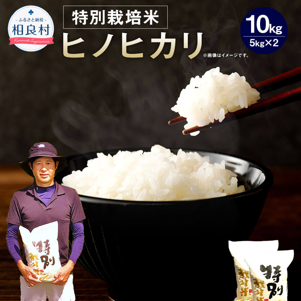 【令和5年産】相良村産 特別栽培米 ヒノヒカリ 合計10kg 5kg×2 お米 白米 精米 熊本県産 国産 九州産 送料無料