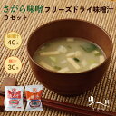 【ふるさと納税】さがら味噌 みそ汁Dセット フリーズドライ