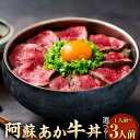 【ふるさと納税】<選べる 容量> 自宅で簡単!タレ付 熊本名物 阿蘇あか牛丼 1人前/2人前/3人前 あか牛丼 和牛 赤身肉 モモ肉 簡単調理 おかず 冷凍 送...