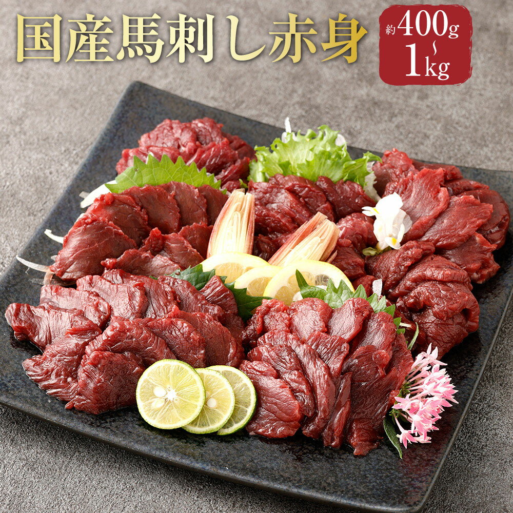 [選べる内容量][フジチク]国産馬刺し赤身 1個あたり約100g 計約400g(4個) / 計約600g(6個) / 計約800g(8個) / 計約1kg(10個) 馬肉 お肉 馬刺 赤身 生姜 馬刺しのたれ 冷凍 熊本県 相良村 送料無料