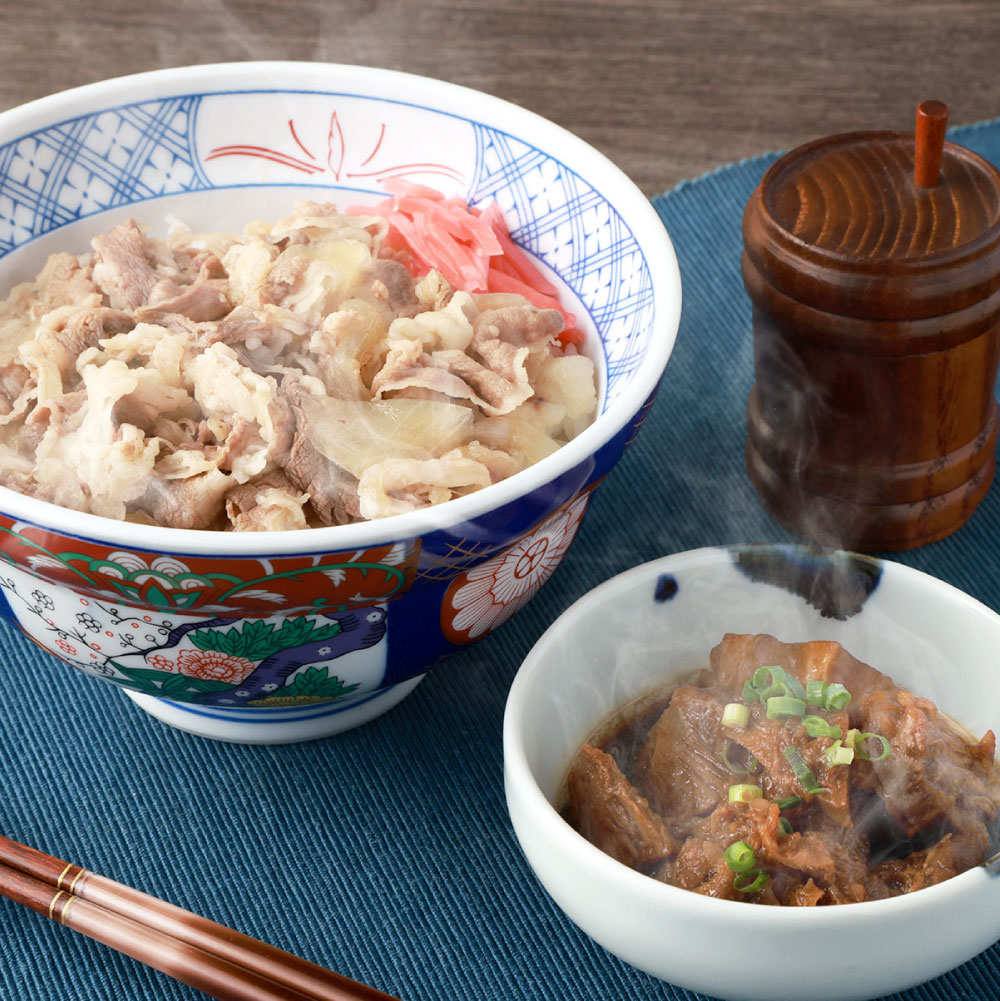 [選べる内容量]牛丼の具と牛すじ煮込みの食べ比べセット 計6パック/計8パック/計10パック/計12パック 各3〜6パック 計990g/計1.32kg/計1.65kg/計1.98kg 牛肉 牛スジ肉 お肉 玉葱 たまねぎ 惣菜 おかず ごはんのお供 国産 冷凍 熊本県 相良村 送料無料