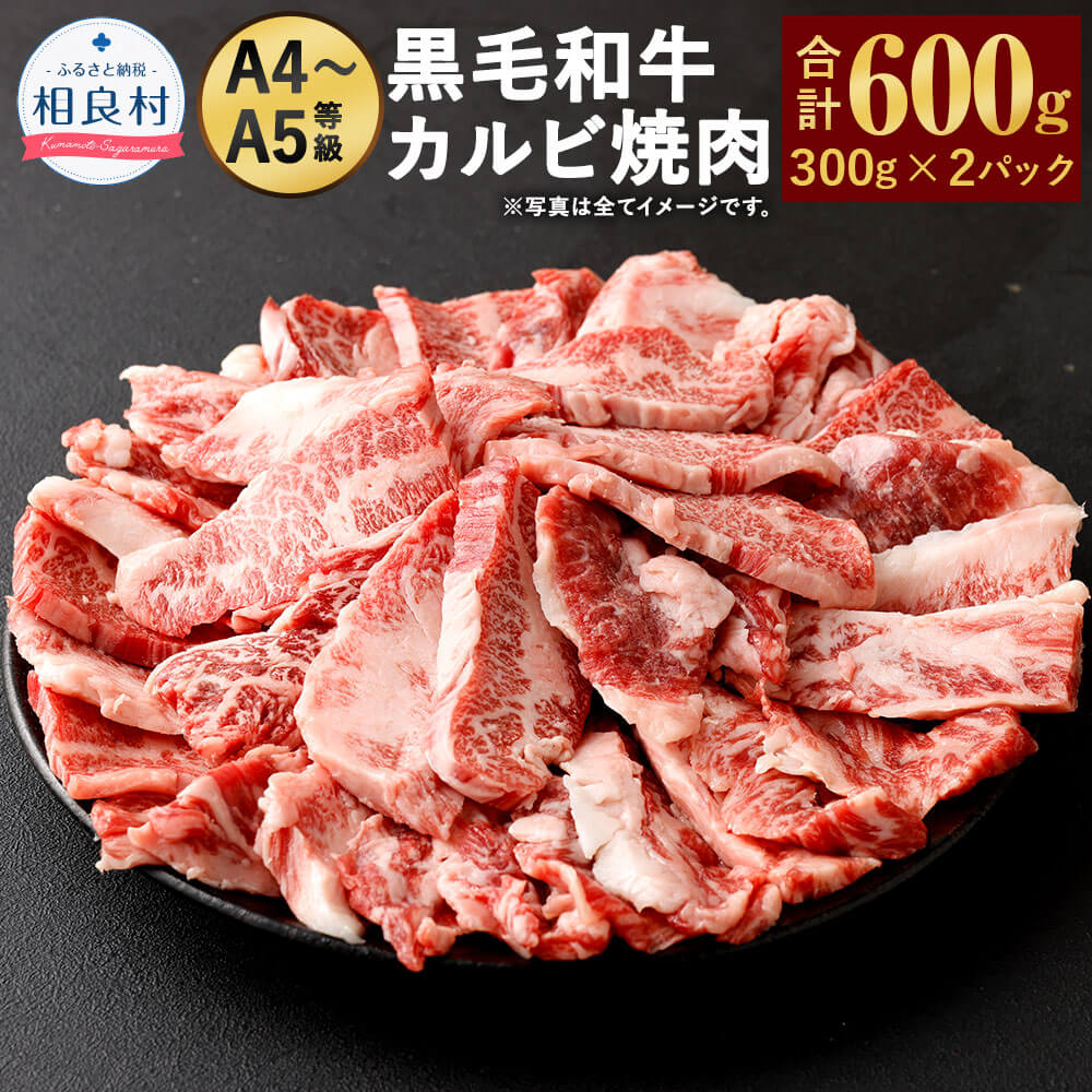 【訳あり】黒毛和牛 A4-5 カルビ焼肉 合計600g 300g×2パック 国産 A4〜A5等級 牛肉 焼肉 小分け お肉 冷凍 送料無料