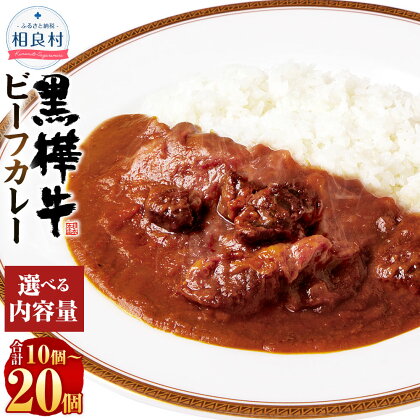 黒樺牛ビーフカレー 計2kg（200g×10パック）＜または＞ 計4kg（200g×20パック） 黒毛和牛 牛肉 牛 お肉 肉 和牛 バラ モモ 肩ロース スネ肉 牛テールスープ レトルトカレー 常温 熊本県産 国産 九州 熊本県 相良村 送料無料