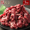 【ふるさと納税】馬スジ 約1kg(約500g×2)馬肉 桜肉 すじ肉 スジ肉 煮込み料理 カレー 和風 洋風 冷凍 相良村 送料無料