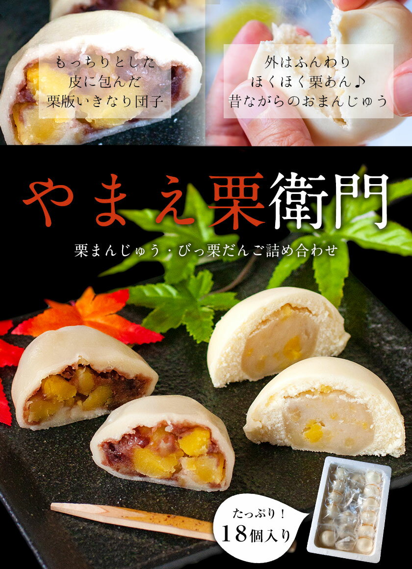 【ふるさと納税】熊本県山江村産 やまえ栗衛門 栗まんじゅう・びっ栗だんご詰め合わせ 株式会社 やまえ《60日以内に出荷予定(土日祝除く)》