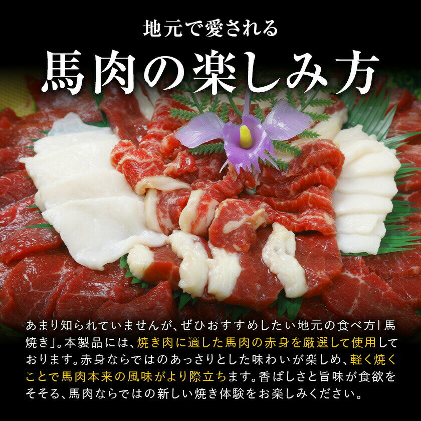 【ふるさと納税】馬肉焼肉用 500g カット済 桜屋《30日以内に出荷予定(土日祝除く)》送料無料 肉 馬肉 焼肉
