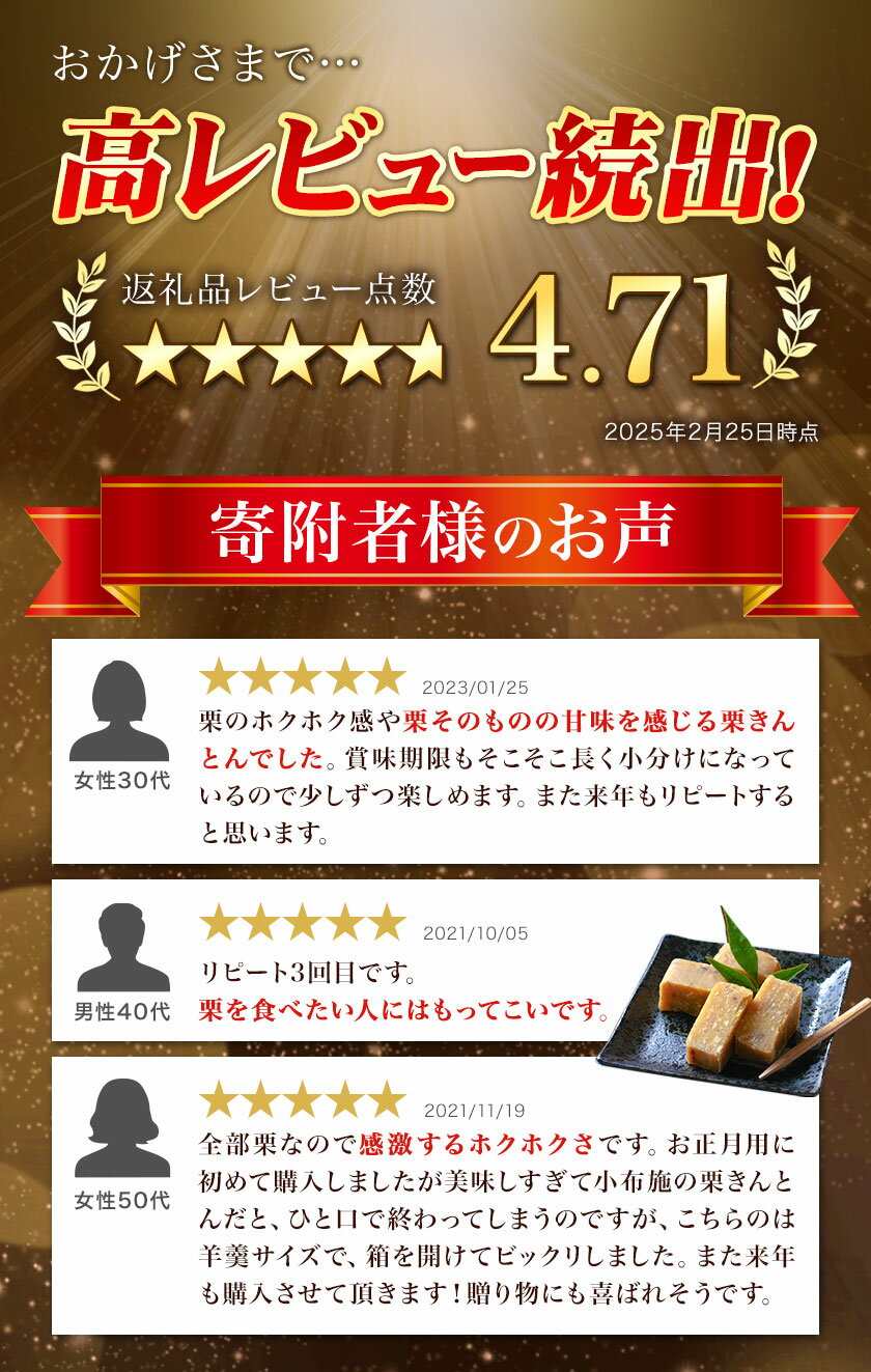 【ふるさと納税】熊本県山江村産 やまえ栗きんとん5本セット 有限会社 やまえ堂 やまえ栗 おせち 和菓子 スイーツ 栗 くり《60日以内に出荷予定(土日祝除く)》