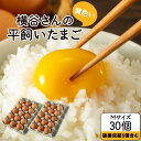 【ふるさと納税】横谷さんの平飼いたまご Mサイズ30個入り 破損保証5個含む 山江村ヤマメ生産組合