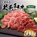 【ふるさと納税】くまもと黒毛和牛 焼肉用 500g 赤身 牛肉 お祝い お取り寄せ ステーキ 国産 九州 熊本県 球磨村 FKP9-552