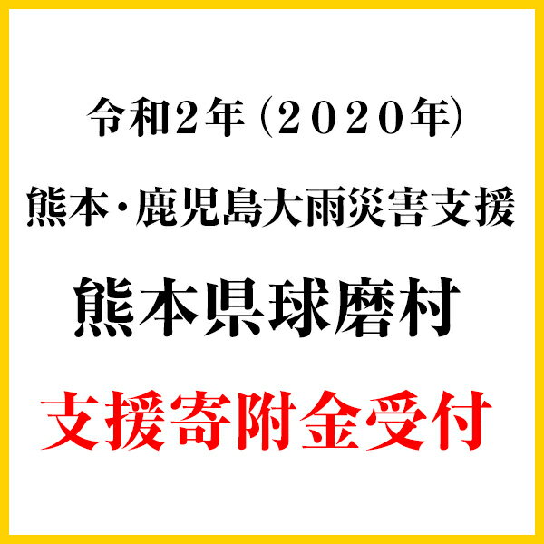 【ふるさと納税】《令和2年 熊本・鹿児島大雨災害支援緊急寄附受付》 熊本県球磨村 災害応援寄附金 （返礼品はございません）