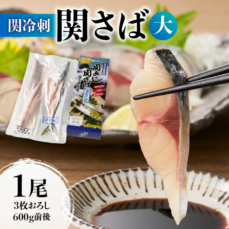 【ふるさと納税】関冷刺 関さば(大) 関サバ 関さば さば サバ 鯖 真さば 真サバ マサバ 魚 600g 3枚おろし 下処理済み 関冷刺 お刺身 刺身 海鮮丼 りゅうきゅう 冷凍 流水解凍 新鮮 佐賀関 豊後水道 国産 九州産 大分県産 大分特産品 大分名産 期間限定 旬 E04002