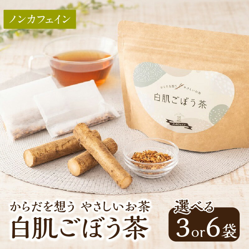 白肌ごぼう茶[選べる内容量]3袋〜 お茶 茶 ごぼう 牛蒡 戸次ごぼう ごぼう茶 ティーパック 紅茶 健康茶 食物繊維 料理 味噌汁 吸い物 炊き込みご飯 卵焼き お茶漬け 豆腐 うどん 水分補給 長期保存 チャック付き 健康 栄養