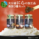 【ふるさと納税】にら味噌 にらちりめん にら甘酢煮 3種 セット 大分県産ニラ おうち時間 ご飯のおとも おつまみ 酒の肴 大分県 贈答 ..