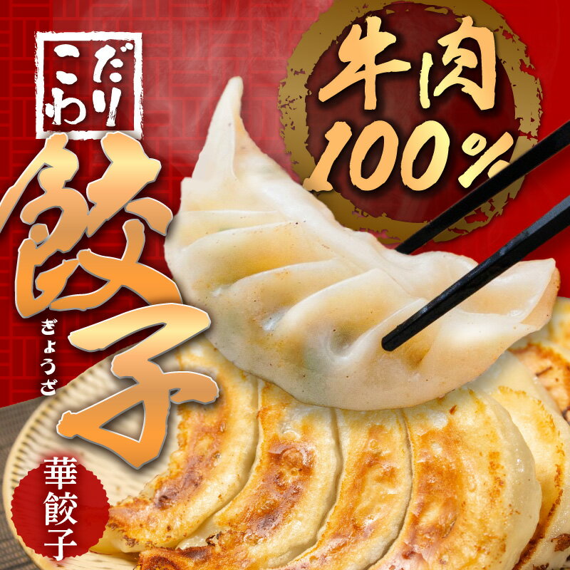 【ふるさと納税】牛肉100％の餃子 華永の華餃子 10個入り2パック 牛肉 ギョーザ 餃子 冷凍餃子 ギョウザ ぎょうざ セット 手包み ご飯 おかず おつまみ ジューシー 肉汁 栄養満点 中華 惣菜 簡単 美味しい 水餃子 焼餃子 A07003