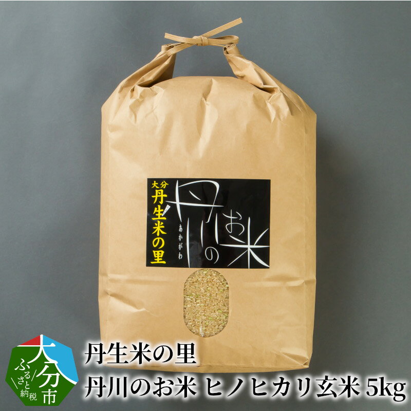 丹生米の里丹川のお米 ヒノヒカリ玄米 5kg 大分県産 ひのひかり 人気 おすすめ 冷めてもおいしい ごはん おにぎり ブランド米 もっちり 米 料理 お弁当 美味しい 常温 コスパ 国産 玄米食 食物繊維 お取り寄せ