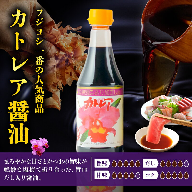 【ふるさと納税】【年内発送】醤油 カトレア醤油 かぼす醤油 カトレアホワイト醤油 3種 ドレッシング 2種 計5本 ギフトセット かつおの旨み 上品な甘さ フジヨシ醤油 大分県産 かぼす ゆず風味 ノンオイル お取り寄せ 大分県 別府市 送料無料