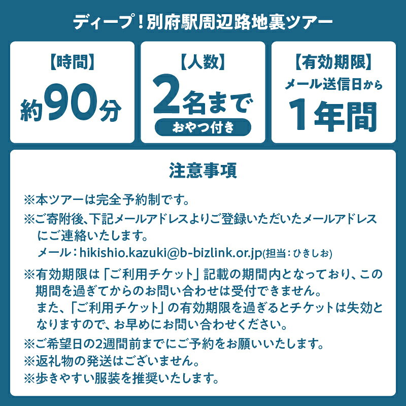 【ふるさと納税】【完全予約制】ディープ！別府駅周辺路地裏ツアー アルコデベップ...