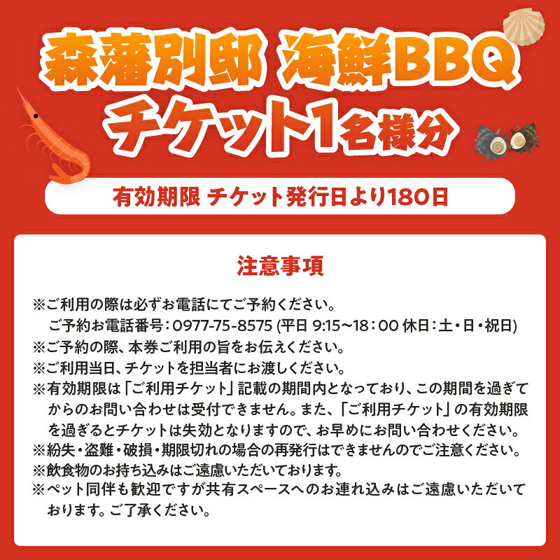 【ふるさと納税】海鮮 バーベキュー 体験 チケット 1名分 手ぶら BBQ 遠赤外線効果 炭火 天然食材 サザエ ヒオウギ貝 イカ エビ おにぎり 地獄蒸し たまご 炭 燻製醤油 森海の神塩 海の幸 大分県 別府市 送料無料 f442020-beppu-10000832 大分県別府市 サンプル画像3