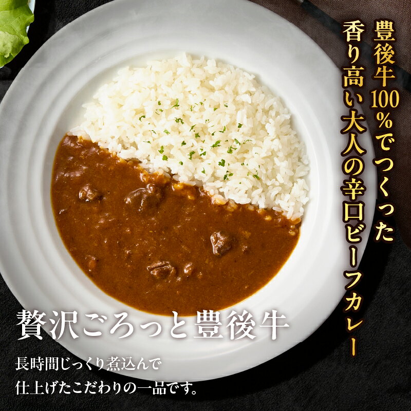 【ふるさと納税】百膳の夢 豊後牛 入り スパイシー ビーフカレー ギフト お取り寄せ グルメ 牛肉 惣菜 レトルト インスタント 時短 簡単調理 湯煎 温めるだけ おかず 夜食 晩ご飯 贈り物 プレゼント 国産 別府市 大分県 送料無料 f442020-beppu-10000531 大分県別府市 サンプル画像2