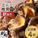 13位! 口コミ数「0件」評価「0」定期便 4回 3ヵ月に1回 訳あり どんこ 椎茸 中玉 300g 大分県産 原木栽培 干し椎茸 肉厚 しいたけ 国産 きのこ 不揃い 乾燥し･･･ 