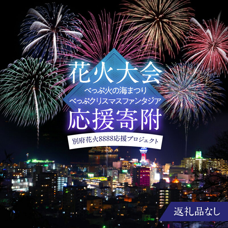 [返礼品なし]花火大会への応援寄附 寄付 支援 べっぷ 火の海 まつり 祭り 祭典 クリスマス ファンタジア 8888発 夏 冬 応援プロジェクト 観光 イベント 支援 地域活性 地方創生 記念事業 レガシー 継承 大分県 別府市
