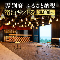 【ふるさと納税】 《レビューキャンペーン》 宿泊券 大分県 別府市 界 別府 宿泊ギフト券 30,000円分 星野リゾート 旅行 観光 トラベル 宿泊 温泉 オーシャンビュー ホテル 旅館 別府観光 大分観光 グループ旅行 家族旅行 旅 送料無料