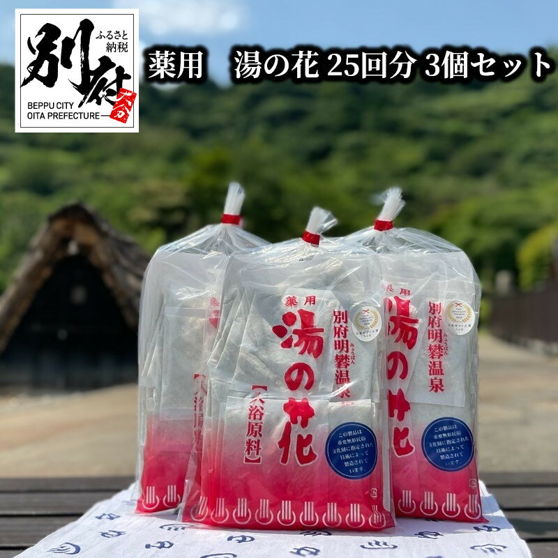 【ふるさと納税】薬用 湯の花 10g × 25回分 3袋 セ