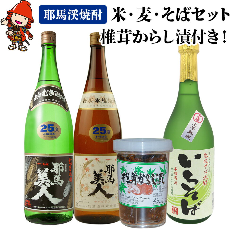 【ふるさと納税】耶馬渓焼酎・米麦