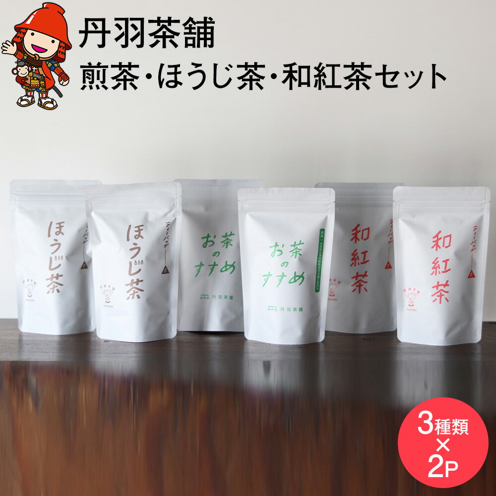 【ふるさと納税】煎茶 ほうじ茶 和紅茶ティーバッグ詰め合わせ 3種類×各2個 日本茶 麦茶 緑茶 抹茶 大分県中津市 九州産 1