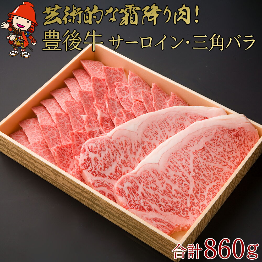 豊後牛 サーロインステーキ・三角バラ 焼肉用 セット サーロイン 180g×2枚 三角バラ 500g ステーキ 焼肉 バラ肉 ブランド牛 お肉 肉 国産 九州産 大分県産 冷凍 送料無料