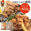 【ふるさと納税】中津からあげ 綾鶏 もも500g ・手羽中350g(合計850g) 家庭調理 中津からあげ 唐揚げ からあげ から揚げ 弁当 おかず お惣菜 おつまみ 大分県 中津市／熨斗対応可 お歳暮 お中元 など