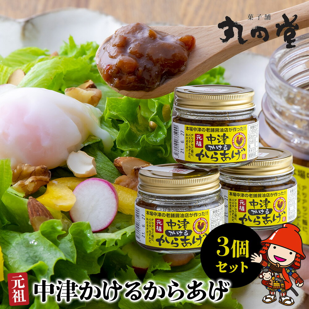【ふるさと納税】 元祖中津かけるからあげ 100g×3個入 | 中津の味 かけるからあげ おかず 調味料 低カロリー 大豆 大豆肉 高たんぱく 大分県 中津市