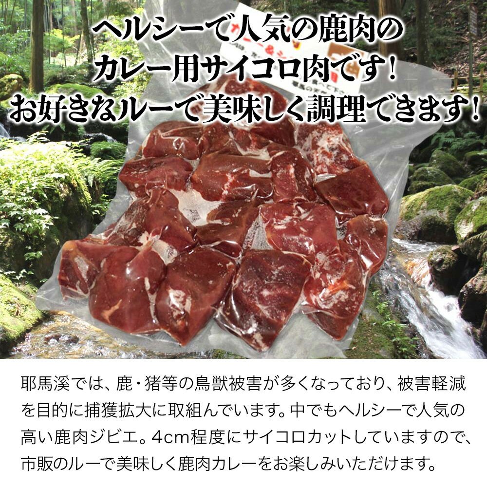 【ふるさと納税】 A11.耶馬溪ジビエセット 鹿肉カレー用サイコロ肉 700g 耶馬の天然食工房 大分県産 九州産 国産 冷凍 送料無料／熨斗対応可 お歳暮 お中元 など