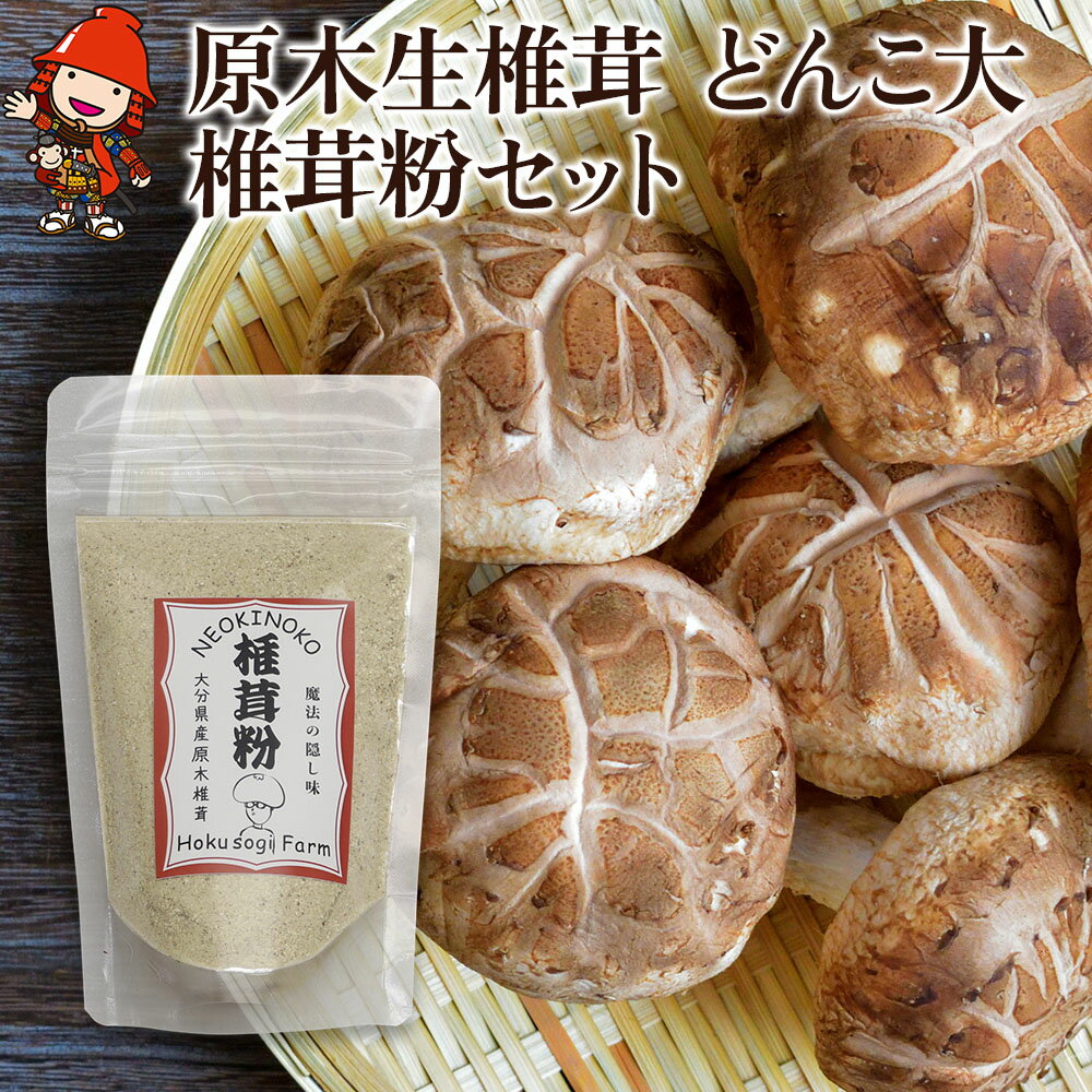 22位! 口コミ数「1件」評価「2」原木生椎茸 どんこ大 400g 以上と椎茸粉 30g セット 生しいたけ 乾しいたけ 干し椎茸 干ししいたけ 乾燥しいたけ 乾燥椎茸 大分県･･･ 