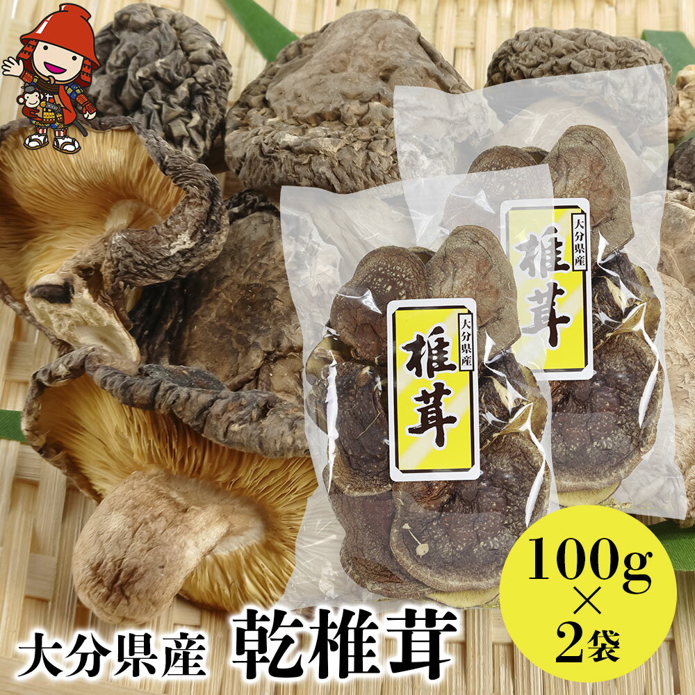 【ふるさと納税】乾椎茸 100g 2袋 干し椎茸 原木栽培 乾しいたけ 乾燥椎茸 干ししいたけ 乾燥しいたけ 干しシイタケ 大分県産 九州産 中津市 国産 送料無料