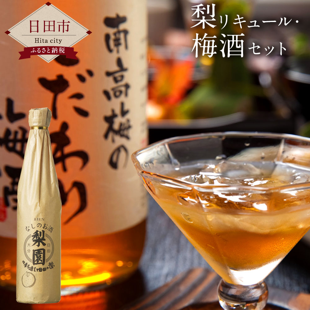 【ふるさと納税】梨リキュール・梅酒セット(梨園500ml、南