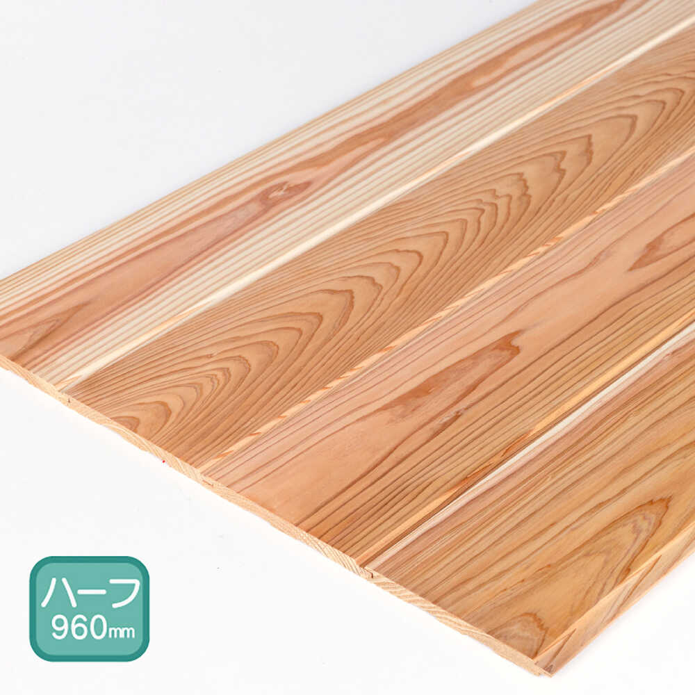 【ふるさと納税】日田杉 羽目板12枚(腰壁用/ハーフサイズ) 日田市 / マルウメ梅江製材所株式会社 DIY ..