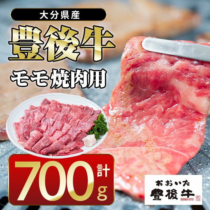 おおいた 豊後牛 モモ 焼肉用 (700g) 国産 豊後牛 牛肉 BBQ バーベキュー 焼肉 惣菜 おかず 冷凍 大分県 佐伯市[CQ12][ (株)Aコープ九州鶴見店]