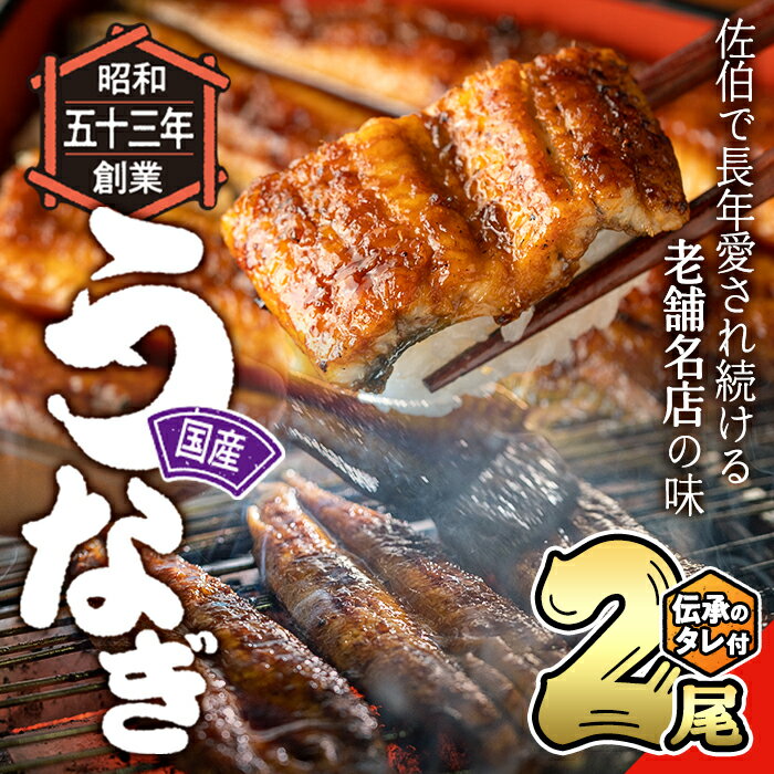 国産 うなぎ蒲焼 無頭(計2尾) ウナギ 鰻 蒲焼き うな重 ひつまぶし タレ 魚 冷凍 大分県 佐伯市[DH259][(株)ネクサ]