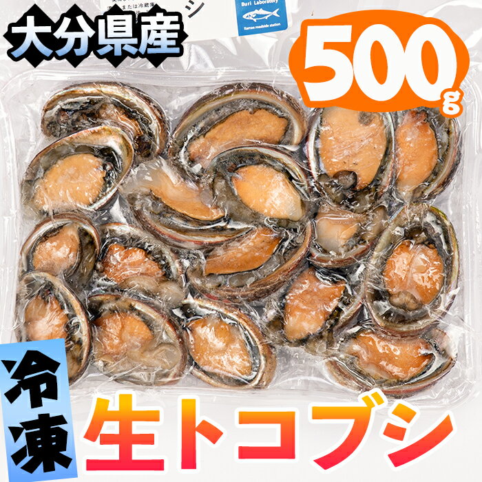 貝類(とこぶし)人気ランク19位　口コミ数「0件」評価「0」「【ふるさと納税】冷凍 生トコブシ (500g) 貝 魚介類 海鮮 小分け 冷凍 真空 おつまみ 惣菜 大分県 佐伯市 道の駅かまえ【EL14】【(株)蒲江創生協会】」