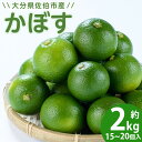 【ふるさと納税】 かぼす 2kg ( 種なし ) フルーツ 果物 柑橘 種無し 道の駅やよい 大分県 佐伯市【EN12】【道の駅やよい】