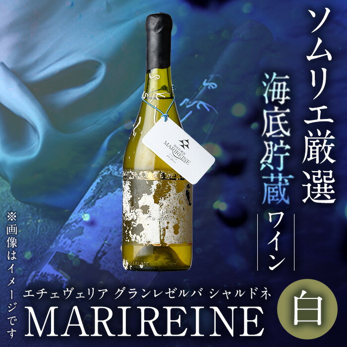 海底貯蔵ワイン 白 MARIREINE エチェヴェリア グランレゼルバ シャルドネ2022 (750ml・1本) チリワイン ワイン 白ワイン 酒 パーティー マリレーヌ 海底酒 熟成 大分県 佐伯市[FP029][フルタ酒店]