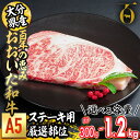 【ふるさと納税】<内容量が選べる>百年の恵み おおいた和牛 A5 ステーキ用 厚切り 厳選部位 (計300g・計600g・計1.2kg) 国産 牛肉 肉 霜降り...