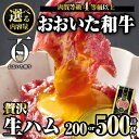 【ふるさと納税】＜内容量が選べる！＞おおいた和牛 生ハム (計200g 計500g) 国産 牛肉 もも肉 ハム A4 和牛 ブランド牛 小分け おつまみ 大分県 佐伯市 【FW008 FW009】【 (株)ミートクレスト】