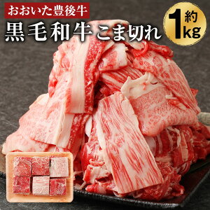 【ふるさと納税】大分県産 おおいた豊後牛 黒毛和牛 こま切れ 約1kg 牛肉 お肉 精肉 和牛 ばら肉 赤身 切り落とし お取り寄せ グルメ 冷凍 送料無料