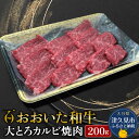 【ふるさと納税】おおいた和牛 大とろカルビ焼肉 200g 牛肉 和牛 ブランド牛 赤身肉 焼き肉 焼肉 バーベキュー 大分県産 九州産 津久見市 国産 送料無料